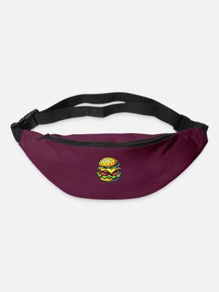 hamburger - Gürteltasche - Burgunderrot