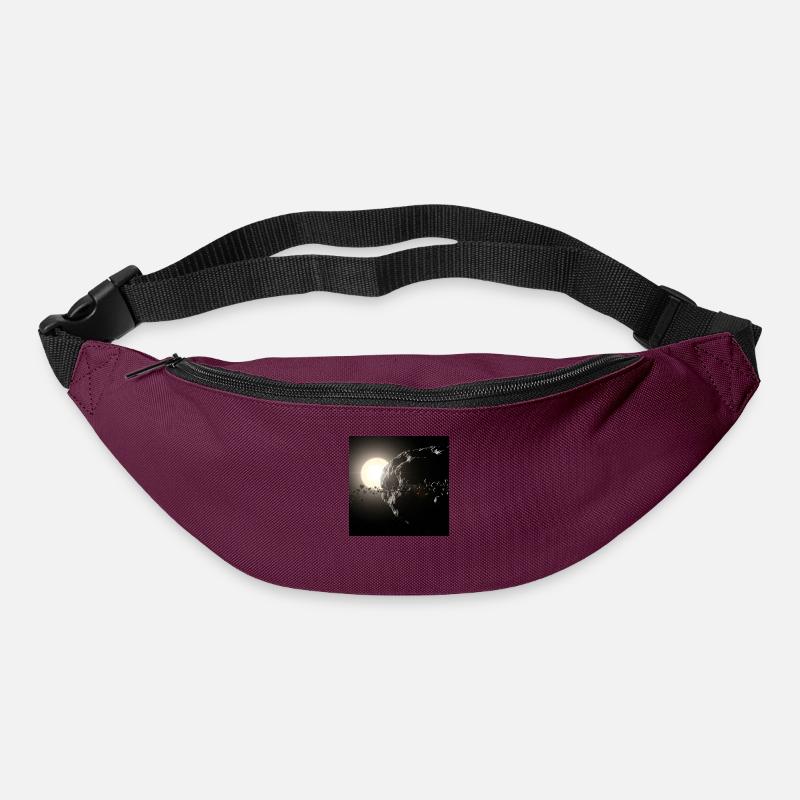 Moon and starry sky - Bum bag - burgundy