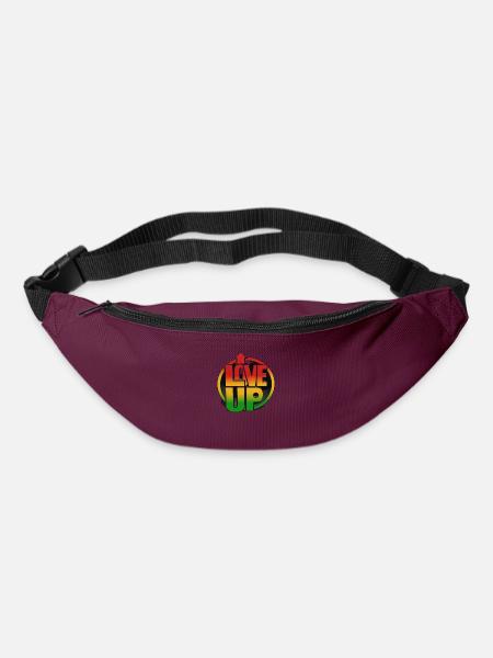 LIEBE NACH OBEN - Gürteltasche - Burgunderrot