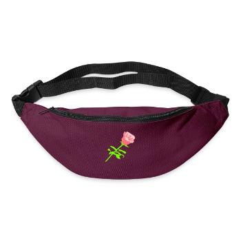 Pretty Beautiful Rose Blossom Leaf Roses Romantic - Bum bag - burgundy - Front