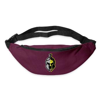 Spartaner Helm Symbol - Gürteltasche - Burgunderrot - Vorne