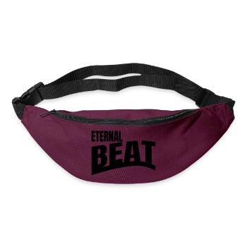 rhythmic movement heartbeat rhythm birthday - Gürteltasche - Burgunderrot - Vorne