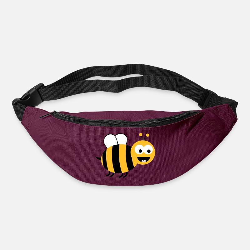 Funny Sweet Bee - Gürteltasche - Burgunderrot