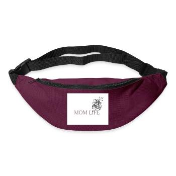 Mom life 25.6 - Gürteltasche - Burgunderrot - Vorne
