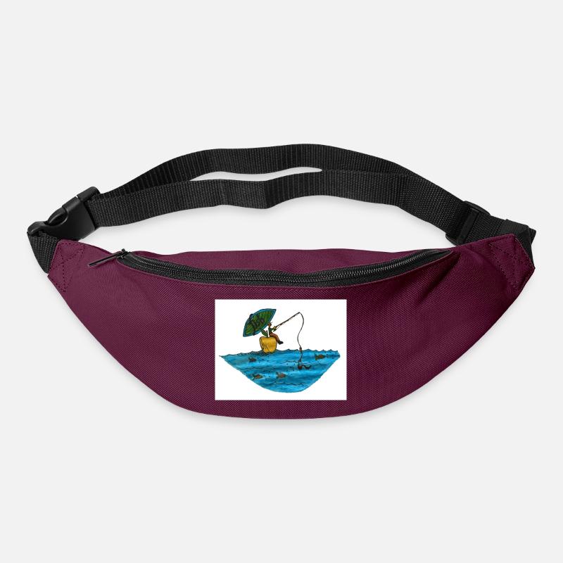Fisch - Gürteltasche - Burgunderrot