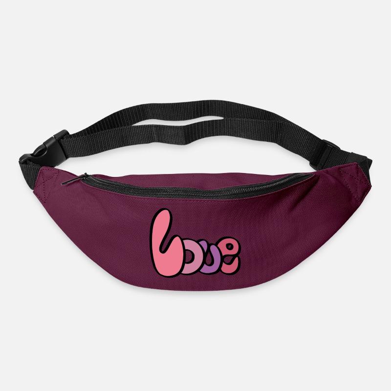 Me My Valentine - Gürteltasche - Burgunderrot