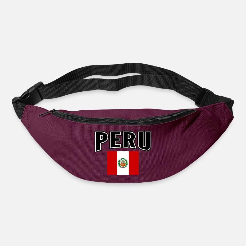 Peru - Gürteltasche - Burgunderrot