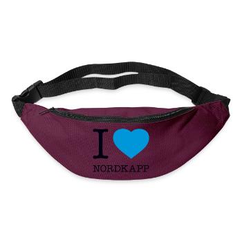 I LOVE NORDKAPP Norway Norwegen - Bum bag - burgundy - Front