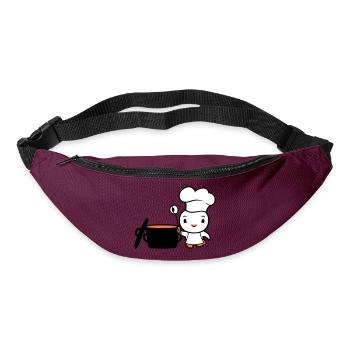 Bird Chef Cooking Pot Duck Delicious Hunger Food - Bum bag - burgundy - Front