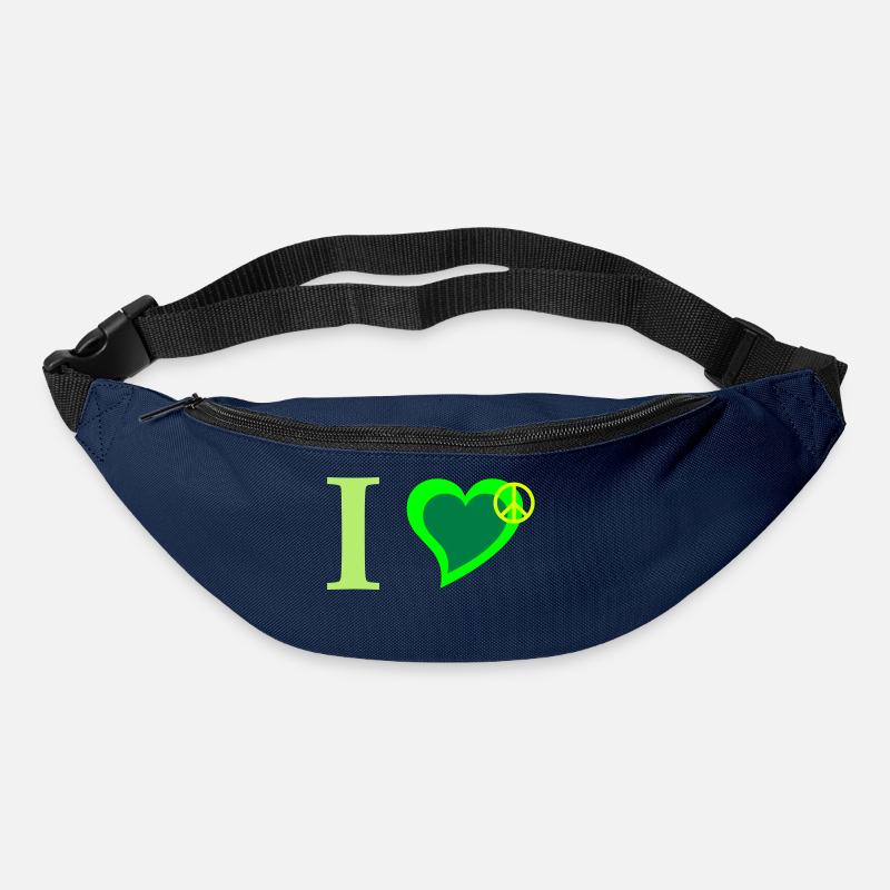 Friedenszeichen - Gürteltasche - Navy