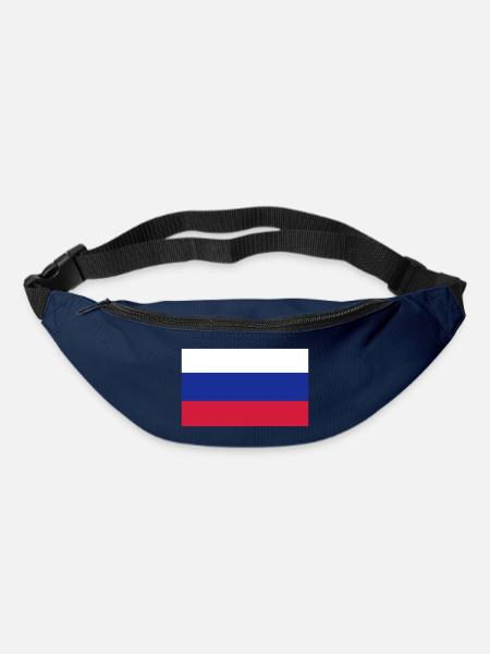 Russland, Russia, Fahne, Flagge - Gürteltasche - Navy