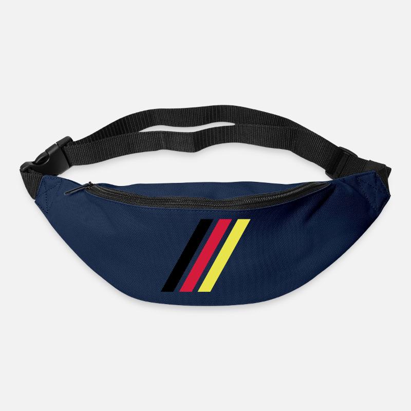 german stripe flag - Gürteltasche - Navy