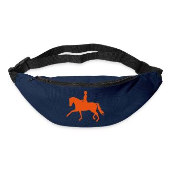 Dressurpferd - Gürteltasche - Navy - Vorne