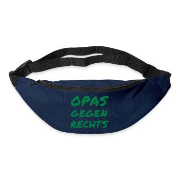 Opas gegen Rechts - Gürteltasche - Navy - Vorne
