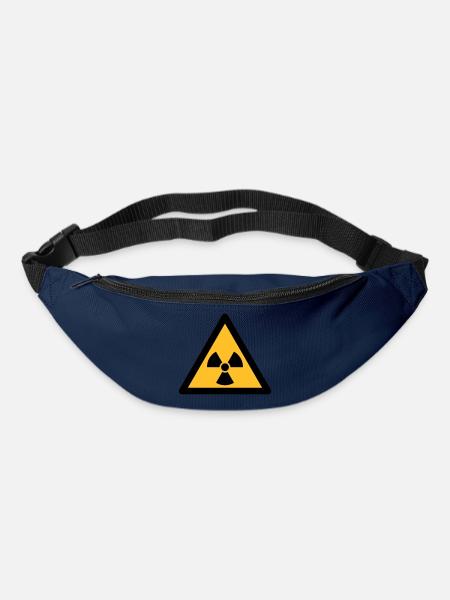 Gefahrensymbol - Radioaktivität (2-farbig) - Gürteltasche - Navy
