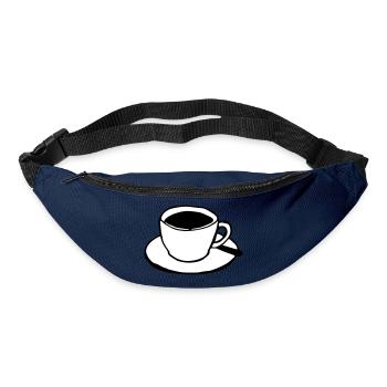 Le café - Sac banane - marine - Devant