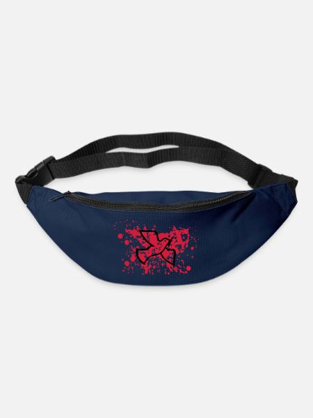 Friedenstaube im Blut - Gürteltasche - Navy