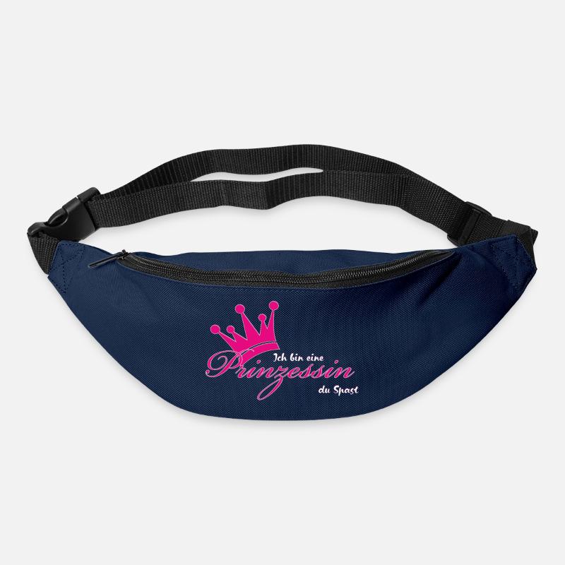 Ich bin eine Prinzessin - Gürteltasche - Navy