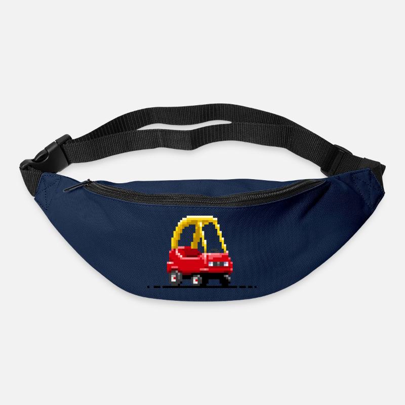 Kinder-Pixel-Auto - Gürteltasche - Navy