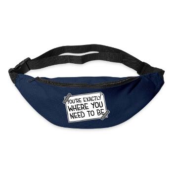 You're Exactly Where You Need To Be Inspiring - Bum bag - navy - Front