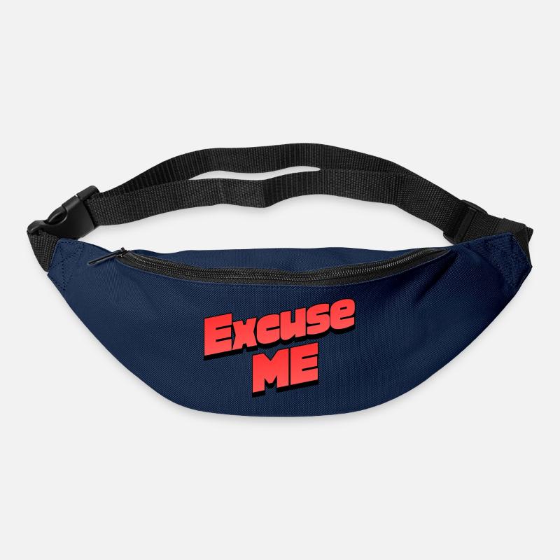 Excusez-moi : graphisme rétro de faute de frappe - Sac banane - marine