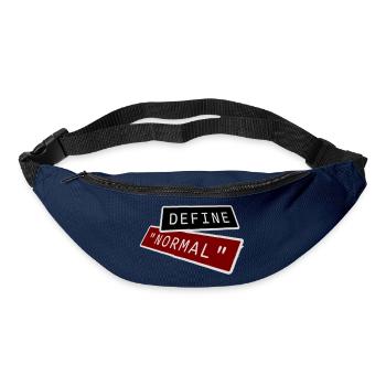 Define Normal Lustig Sarkastisch Definition Grafik - Gürteltasche - Navy - Vorne