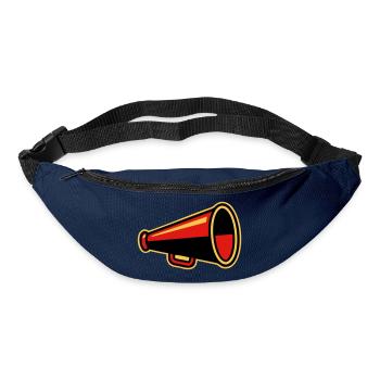 Icône des Ultras du Mégaphone Rouge - Sac banane - marine - Devant