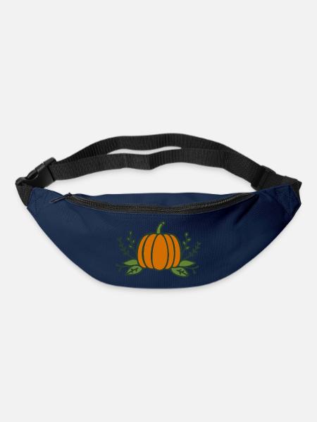 Kürbis Halloween Herbst - Gürteltasche - Navy