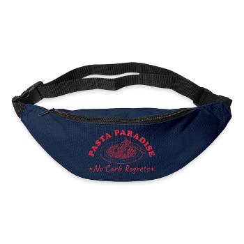 Pasta Paradise Retro Spaghtetti mit Hackbällchen - Gürteltasche - Navy - Vorne