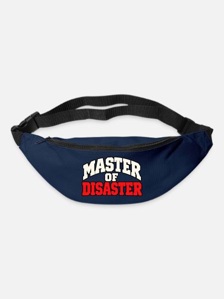 Master of Disaster – Lustiger Chaos Spruch - Gürteltasche - Navy