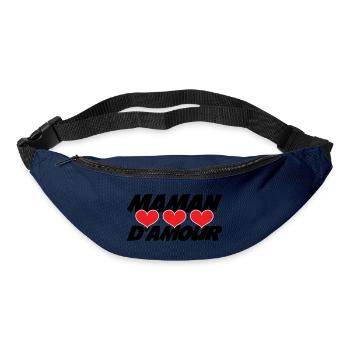 Maman d'Amour - Fête des Mères - Sac banane - marine - Devant