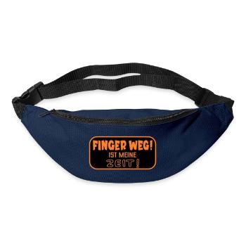 Finger Weg Zeit - Gürteltasche - Navy - Vorne