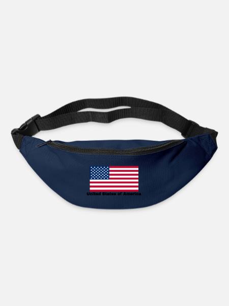 USA Fahne - Gürteltasche - Navy