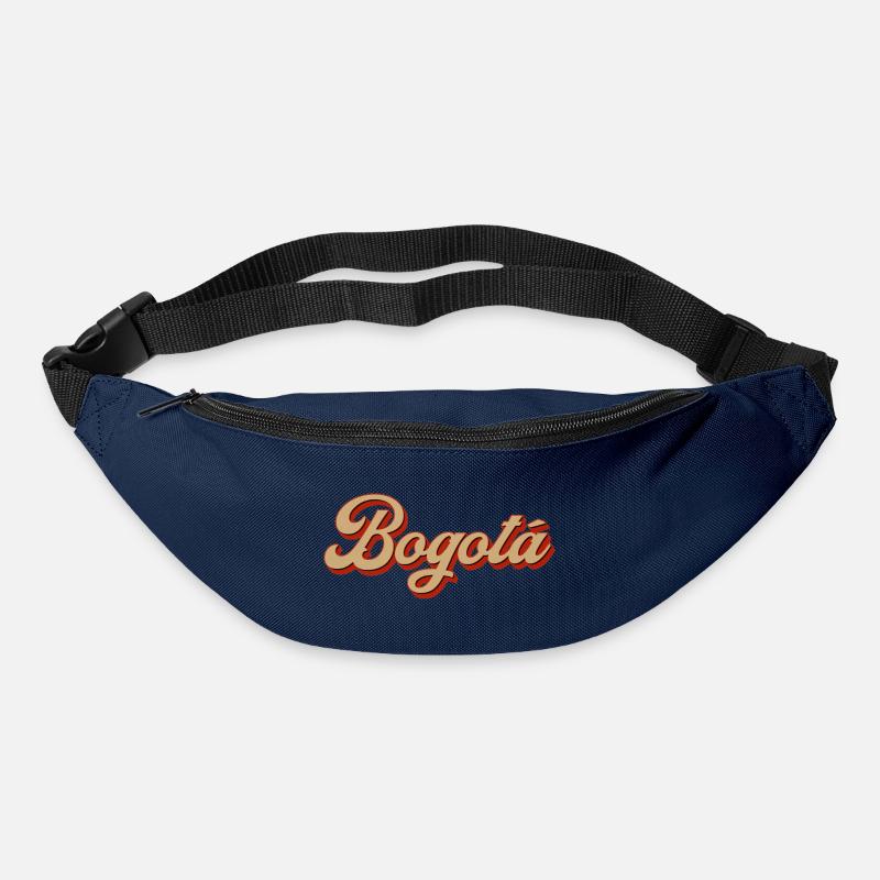 Bogotá Retro Script Schriftzug - Gürteltasche - Navy