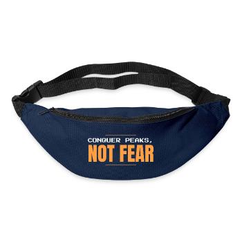 Erobere Gipfel und fürchte nicht Bergmotiv - Gürteltasche - Navy - Vorne