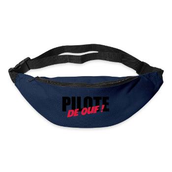 Pilote de ouf ! - Sac banane - marine - Devant
