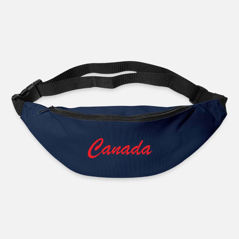 Canada Script Lettering Red - Bum bag - navy