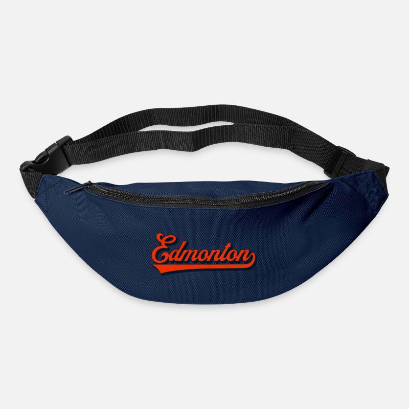 Edmonton Script Vintage Logo - Sac banane - marine