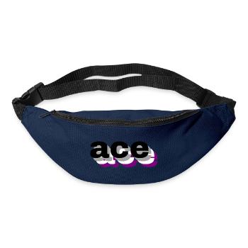 3D-asexuell - Gürteltasche - Navy - Vorne