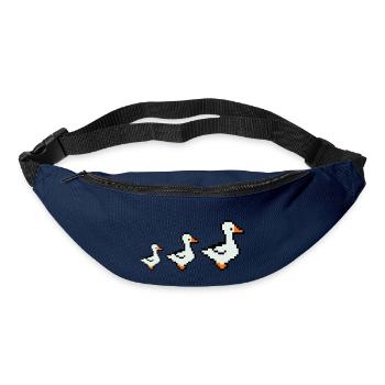 pixel enten - Gürteltasche - Navy - Vorne