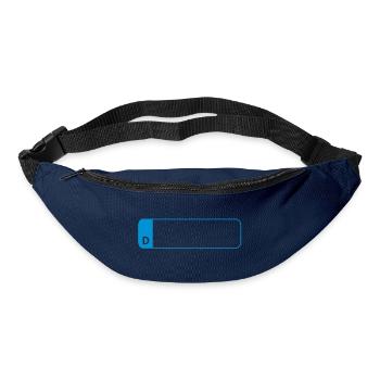 Car plates 2 - Bum bag - navy - Front