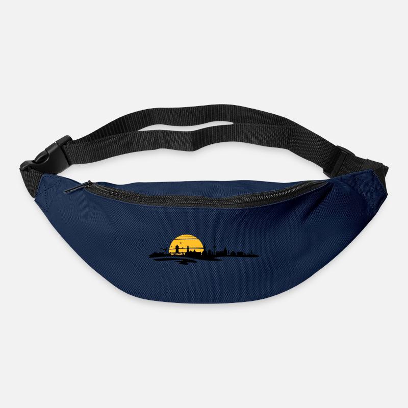 Skyline - Küste Cuxhaven - Gürteltasche - Navy