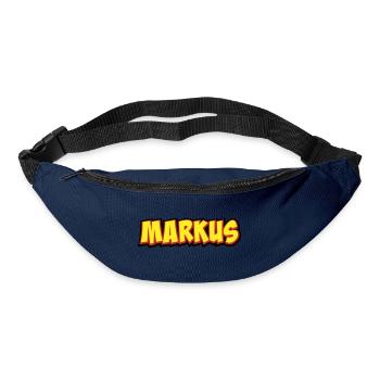 Cadeau Prénom Markus - Sac banane - marine - Devant