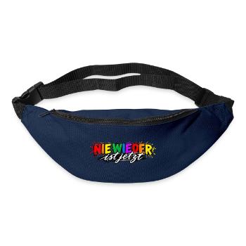 Nie Wieder ist Jetzt Graffiti - Gürteltasche - Navy - Vorne