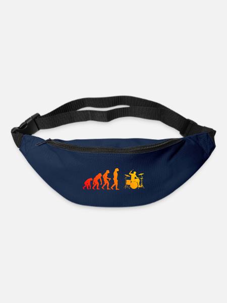 Geschenkidee für den Musiker mit Schlagzeugspielen - Gürteltasche - Navy