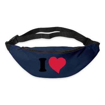 I love ... - Bum bag - navy - Front