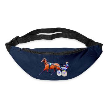 Trabrennen Traber - Gürteltasche - Navy - Vorne