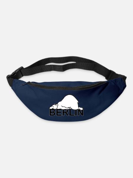 Berlin Deutschland Berliner Bär Wappentier Berlin - Gürteltasche - Navy