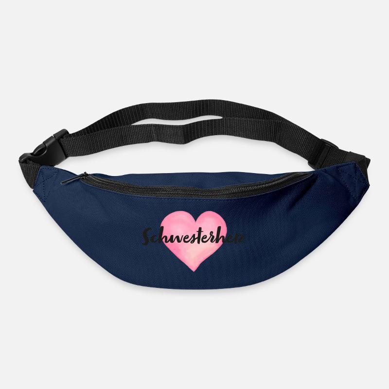 Schwesterherz Schwester Herz - Gürteltasche - Navy