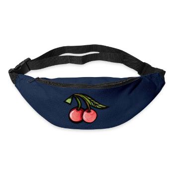 Vibrant Cherries Aquarell Duo - Gürteltasche - Navy - Vorne